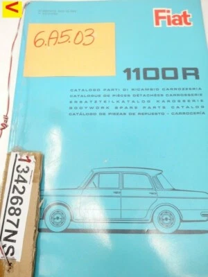 Catalogo parti di ricambio carrozzeria auto d’epoca per Fiat 1100R del 1966 - Immagine 1 di 2