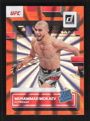 2023 Donruss UFC #212 Muhammad Mokaev Holo Orange Laser - Image 1 of 2
