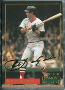 1993 Spectrum Diamond Club 24Kt Gold Signature - Carl Yastrzemski Red Sox (1523) - Picture 1 of 2