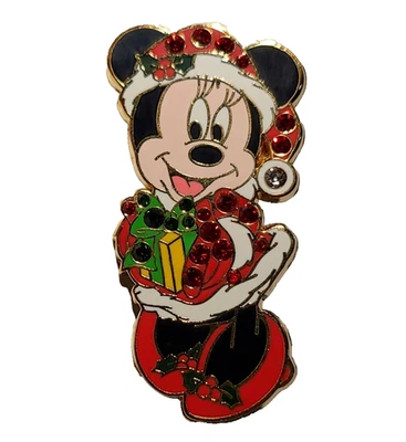 WDW Walt Disney World Minnie Mouse Traje de Papá Noel con Joyas 2007 Prendedor 50231 Foto 1 de 4