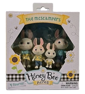 Juego de mini figuras Honey Bee Acres The McScampers Rabbit Family Jax & Petunia ¡NUEVO! - Imagen 1 de 12