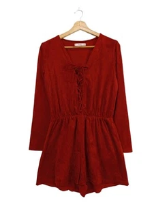 MANGO Kurzer Jumpsuit Mujeres Talla EU 38 rojo look casual - Imagen 1 de 5
