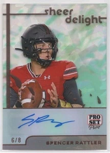 2024 Pro Set Pure Sheer Delight Acetate Green Crystal Spencer Rattler /8 Auto - Picture 1 of 2