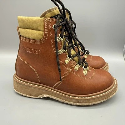 LakeStream Hodgman Talla 7 Pesca Cuero Vadeo Botas con Cordones Marrón Pesca con Mosca Foto 1 de 4