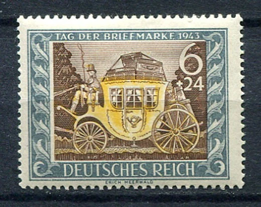 German Reich WW II : Nazi Stamp day 1943 - B 215 - mint - Image 1 of 1