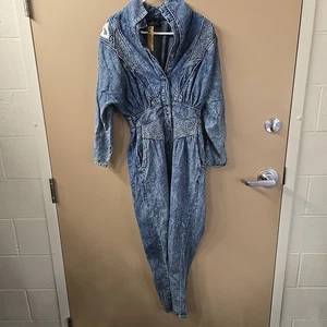 Mass Paris New York Denim Jumpsuit Langarm Größe M  - Bild 1 von 10