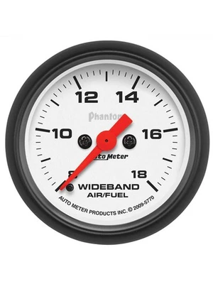 Auto Meter 2-1/16 Wideband Air/Fuel Ratio, Analog, 8:1-18:1 AFR, Phantom (5770) - Image 1 of 4