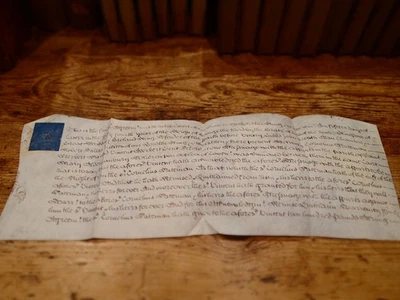 (P) 1828 Vellum Final Agreement 1813 / 1814 concerns London St Mary Aldenbury - Image 1 of 3