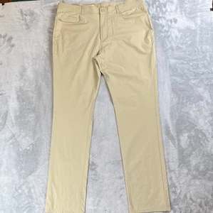 Onward Reserve Performance Pants Men 38x34 Tan Golf Stretch Lightweight 5 Pocket - Picture 1 of 8