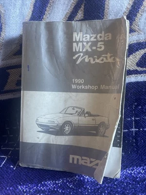 Mazda MX-5 Miata 1990 taller taller taller manual de reparación Foto 1 de 4