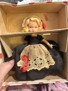 Vintage Nancy Ann Storybook Dolls # 173 Bisque "Polly Put the Kettle on" - Picture 1 of 16