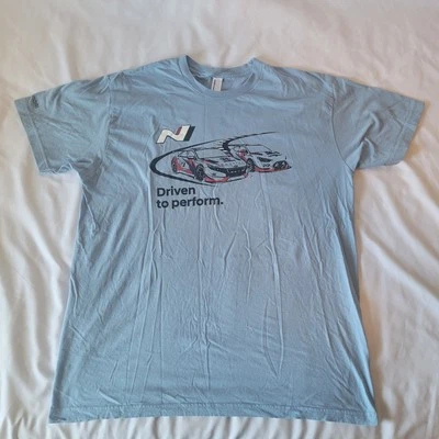 Hyundai N Line Racing T-Shirt XL Blue Bryan Herta Autosport Graphic Tee - Image 1 of 4