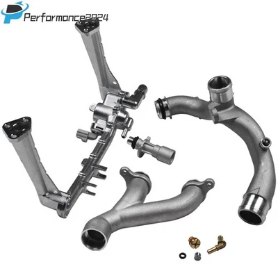 Upgraded Aluminum Coolant Water Pipe Kit for 2014-19 Land Rover Range Rover 3.0L - Image 1 of 4