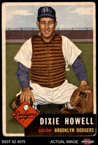 1953 Topps #255 Dixie Howell Dodgers 2 - GOOD - Picture 1 of 9