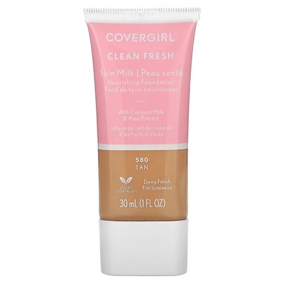 Clean Fresh, Skin Milk Nourishing Foundation, 580 Tan, 1 fl oz (30 ml ) - Image 1 of 3