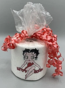 Papel higiénico bordado BETTY BOOP sellado nuevo hecho en EE. UU. - Imagen 1 de 5