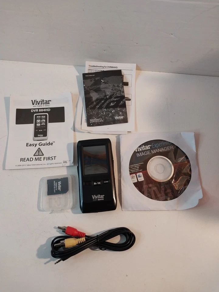 Vivitar DVR 884HD Camcorder -  Black - Image 1 of 4