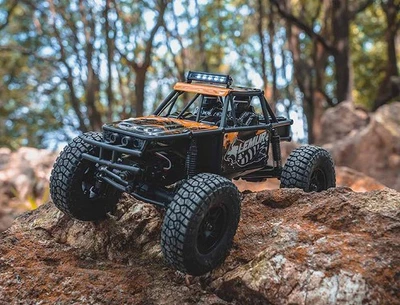 FMS FCX24 1:24 SCALE LEMUR READY TO RUN RC CRAWLER - BLACK & ORANGE BNIB - Image 1 of 4