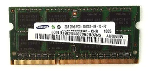 Samsung 🔧 2GB DDR3-1333 (PC3-10600S) Laptop Memory SO-DIMM 🟥 ☆ - Picture 1 of 2
