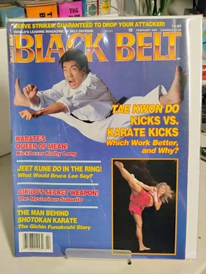February 1992 Vintage Black Belt Magazine Bagged And Boarded In Great Condition  Foto 1 de 3