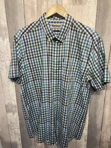 Barbour Kurzarm leichtes Tattersal Karohemd guter Zustand XXL 25 P2P - Bild 1 von 6