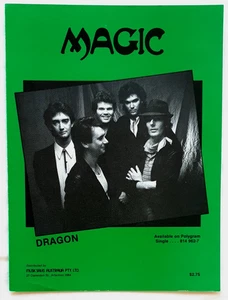 Dragon - Magic 1983 Original Australian Sheet Music - Rare! - Picture 1 of 1