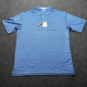 Peter Millar Sommer Comfort Poloshirt blau Jugend Gr. XL Blumen Performance NEU - Bild 1 von 14
