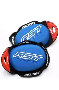 RST 1924 Factory Reverse Motorbike Rider Biker Protection Knee Sliders Blue - Picture 1 of 1