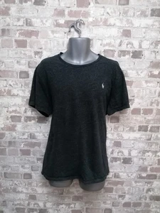 Polo Ralph Lauren Men's Black Cotton T-Shirt With Grey Logo Size XXL - Picture 1 of 10