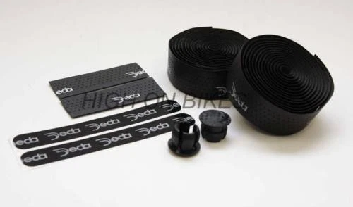 Deda Mistral Leather Effect - Perforated Bar Tape - Black - Image 1 of 1