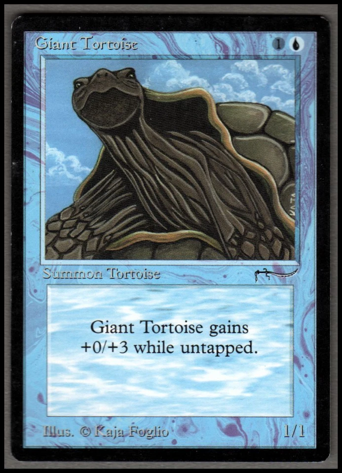 Giant Tortoise (a) dark Magic mtg Moderate Play, English Arabian Nights x1 - Image 1 of 1