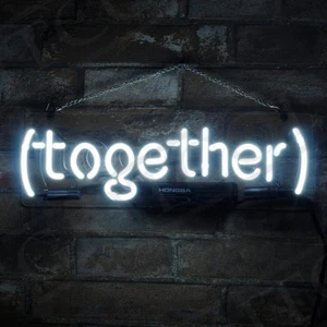 Together Neon Sign Light Wedding Valentine's Day Vibes Nightlight Decor 14"x5" - Picture 1 of 4