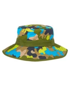 GYMBOREE DINO DAY CAMP GREEN CAMOUFLAGE DINO SUN HAT 6 12 24 2 3 4 5 NWT-OT - Picture 1 of 1
