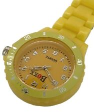 New BOXX Yellow All Plastic Quartz Nurse Fob Watch