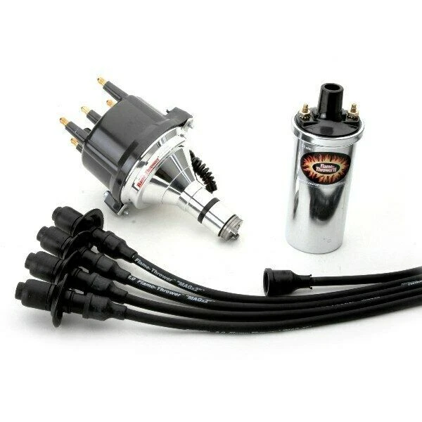 Pertronix Vw Ignition Kit With Ignitor 2 Billet Distributor, Coil, Black Wires - Image 1 of 1