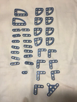 S Lego Lot 33 Dark Bluish Gray Thin Technic Liftarm 99773 32250 32249 32056 6632 - Image 1 of 4