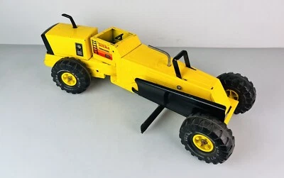 Vintage Mighty Tonka Road Grader Turbo Diesel With Swing Blade /CABIN MISSING - Image 1 of 4
