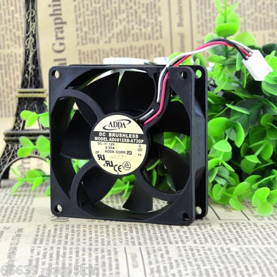 ADDA AD0812XB-A73GP  DC 12V 0.55A 3Pin 80x80x25mm Case Cooling Fan   - Image 1 of 4