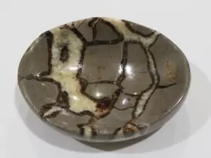 Schöne septarische Schüssel mit atemberaubendem Druzy durchlaufend 4,45" x 3,25" x 1,45" - Bild 1 von 7