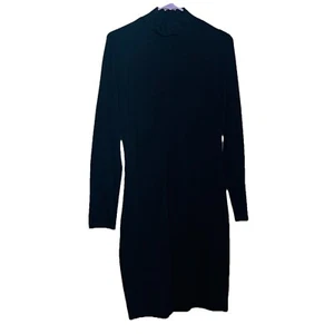Lauren Ralph Lauren Damen Gr. Large Schwarz Langarm Body Kegel Strickkleid - Bild 1 von 11