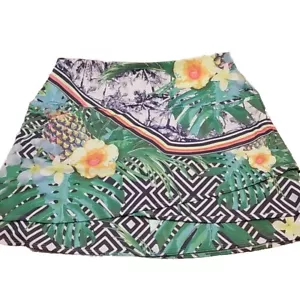 Lucky in Love SIZE XL (16) Skirt Skort Tennis Pickleball Golf TROPICAL FLORAL - Picture 1 of 9