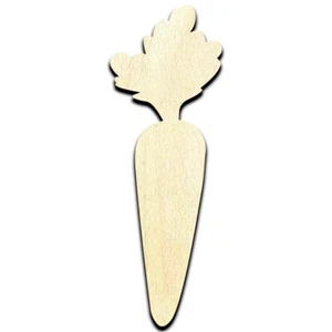 Carrot Laser Cut Out Unfinished Wood Shape Craft - Picture 1 of 6
