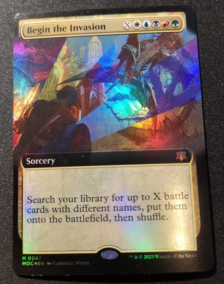Begin The Invasion - Foil - Extended Art - MOC - MTG - EN - NM - 0087 - Image 1 of 1