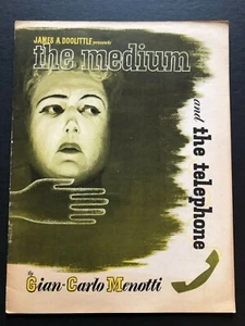 The Telephone/The Medium Theater Program w/Playbill (1950) - 20 Pages 9" x 12" - Picture 1 of 4