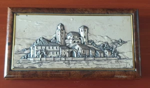 COLLEZIONE ALLIANI PORTAGIOIE IN LEGNO CON DECORAZIONE A SBALZO IN ARGENTO 925 - Imagen 1 de 5