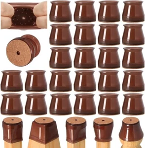 24 Pcs Chair Leg Floor Protectors Hardwood Floors Silicone Covers to Protect Z5 - Picture 1 of 6