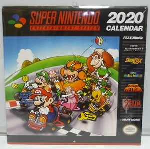 CALENDARIO 2020 SUPER NINTENDO NUOVO BRAND NEW SEALED OFFICIAL 2020 CALENDAR - Picture 1 of 6