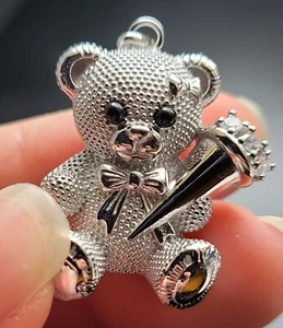 ❤️Schulstart ❤️Einschulungsgeschenk❤️ 925 Silber Anhänger Bärchen Schultüte Kids - Picture 1 of 5