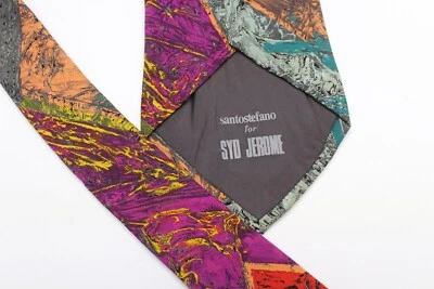 3913) CORBATA HOMBRE SANTOS STEFANO (PARA SYD JEROME) 100% SEDA HECHA EN ITALIA Foto 1 de 3