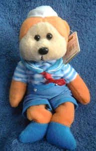 *2210* Paddle the Sailor bear  BK407 – Beanie Kids – plush – 20cm - tag - Picture 1 of 5